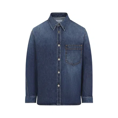 Givenchy Classic Denim Shirt With Button-up Front In Blue