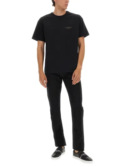 Givenchy Cotton T-shirt With Stamp Print Clothing In Black