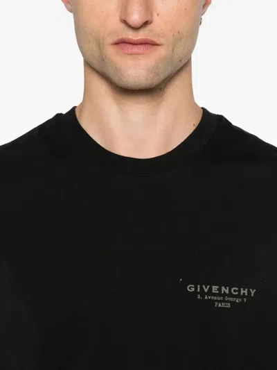 Givenchy Cotton T-shirt With Stamp Print Clothing In Black