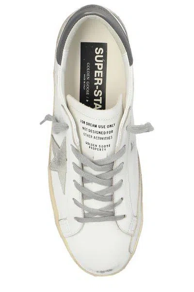 Golden Goose Distressed Low-top Sneakers With Grey Suede Star In Multi
