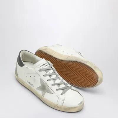 Golden Goose Distressed Low-top Sneakers With Grey Suede Star In Multi