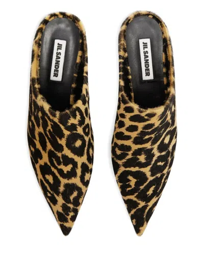 Jil Sander Pointed 'mule' In Animal Print