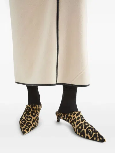 Jil Sander Pointed 'mule' In Animal Print
