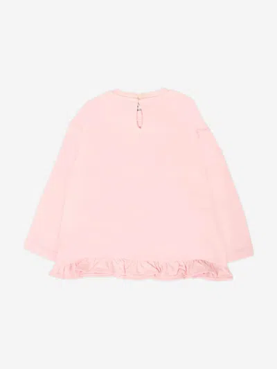 Moschino Baby Girls Long Sleeve Teddy T-shirt In Pink