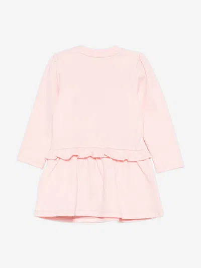Moschino Baby Girls Bear Logo Dress In Pink