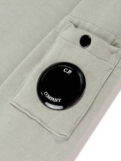 C.p. Company Boys Logo Sweatshirt In Green