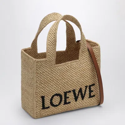 Loewe Women's Small Logo Font Tote Bag In Neutral