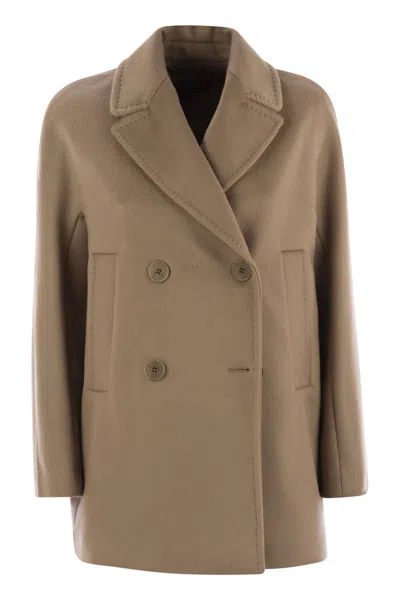 Max Mara Studio Sheree Double-breasted Blazer In Brown