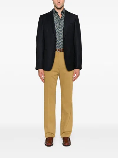 Paul Smith Floral Print Long Sleeve Button-down Shirt In Multi