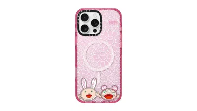 Pre-owned Takashi Murakami X Casetify Kaikai And Kiki Iphone 16 Pro Max Impact Magsafe Phone Case In Pink Fizz