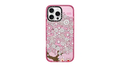 Pre-owned Takashi Murakami X Casetify Kaikai And Kiki Hanami Iphone 16 Pro Max Impact Magsafe Phone Case In Pink Fizz