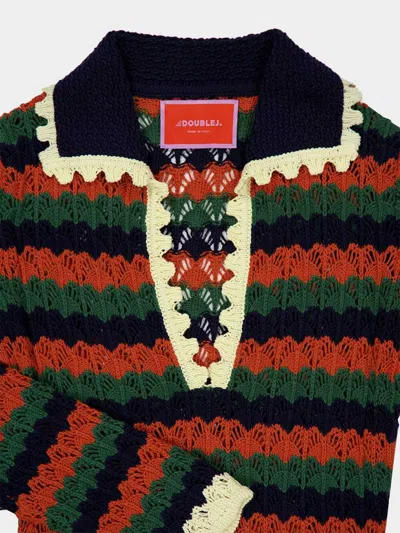 La Doublej Perry Knit Midi Dress In Multi