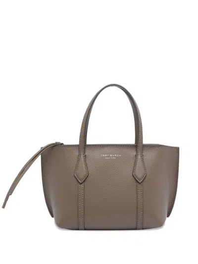 Tory Burch Mini Perry Tote Bag With Removable Strap In Brown