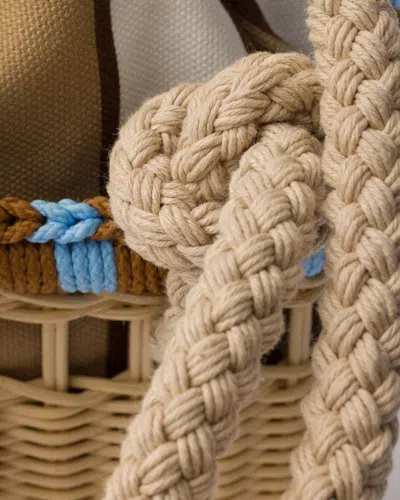 Prada Basket Drawstring Shoulder Bag In Brown