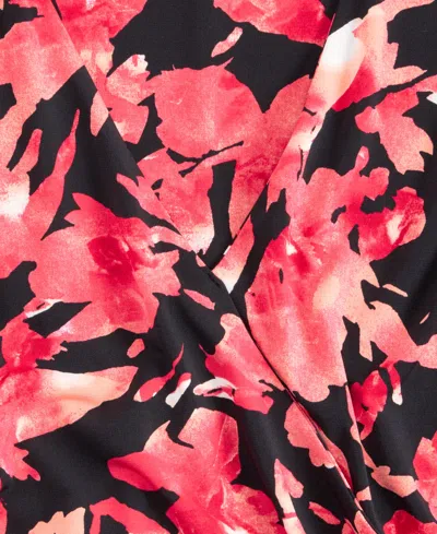 Inc International Concepts Women's Surplice Long-sleeve Blouse, Exclusively At Macy's In Multi