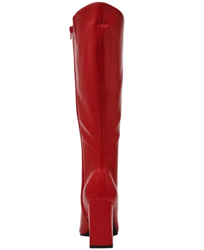 Wild Pair Women's Islah Block Heel Knee High Boots, Created For Macy's In Red