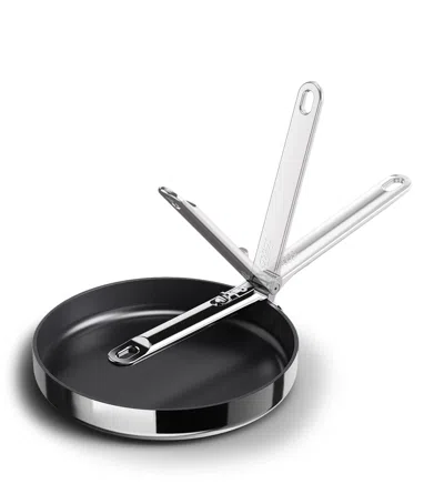 Joseph Joseph Space Steel 9.5 Ceramic Nonstick Frying Pan With Folding Handle In Black