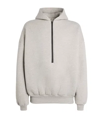 Fear Of God Athletics Half Zip Hoodie In Gray
