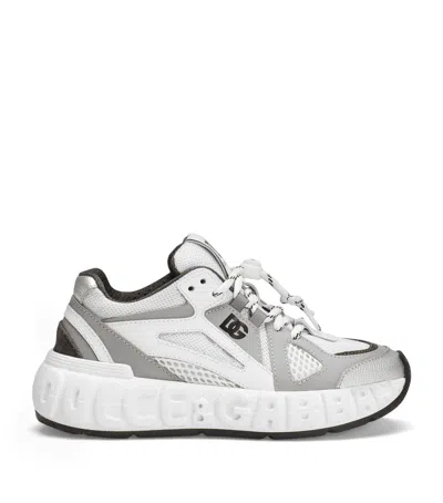 Dolce & Gabbana Nylon And Mesh Sneakers In Multi