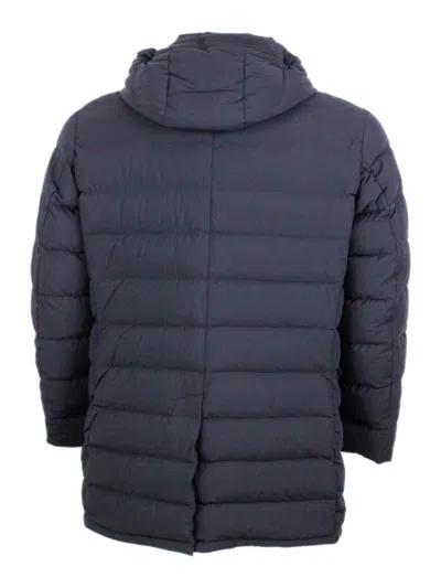 Moorer Calegari-l Jacket In Blue