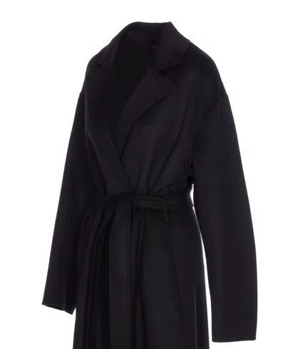 Filippa K Alexa Wool-cashmere Blend Long Coat In Blau