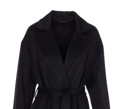 Filippa K Alexa Wool-cashmere Blend Long Coat In Blau