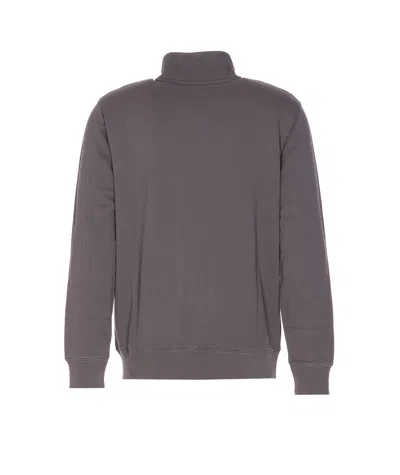 Maison Kitsuné Fox Head Zipped Regular Sweatshirt In Purple