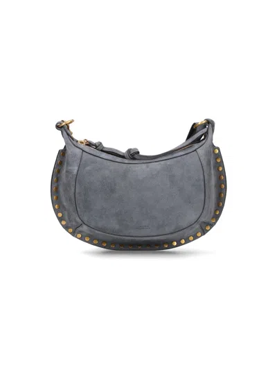Isabel Marant Oskan Moon Small Shoulder Bag In Gray