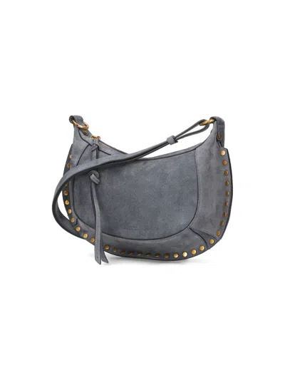 Isabel Marant Oskan Moon Small Shoulder Bag In Gray