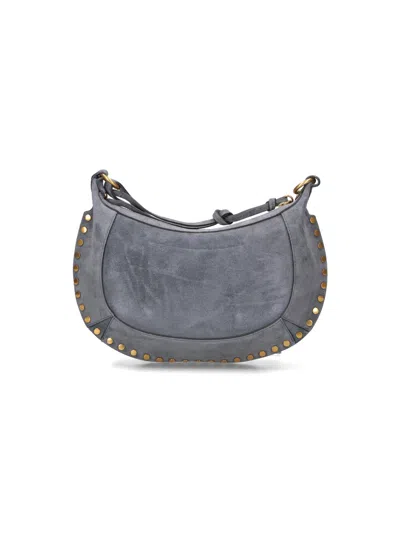 Isabel Marant Oskan Moon Small Shoulder Bag In Gray