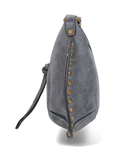 Isabel Marant Oskan Moon Small Shoulder Bag In Gray