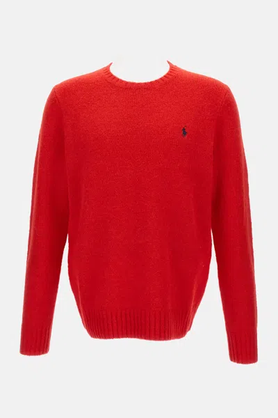 Polo Ralph Lauren Cable-knit Wool-cashmere Jumper In Red