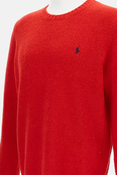 Polo Ralph Lauren Cable-knit Wool-cashmere Jumper In Red