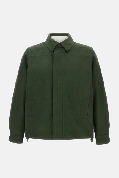 K-way Shary Overshirt In Corduroy In Green