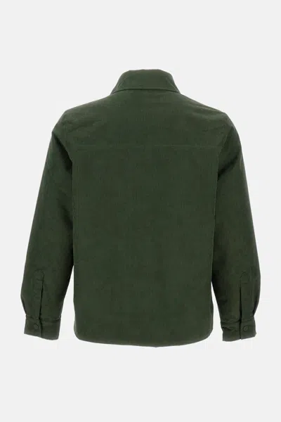 K-way Shary Overshirt In Corduroy In Green