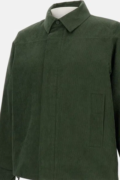K-way Shary Overshirt In Corduroy In Green
