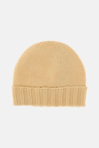 Drumohr Wool Beanie Hat In Brown
