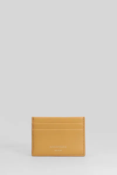Common Projects Wallet In Camel Leather In Burgundy