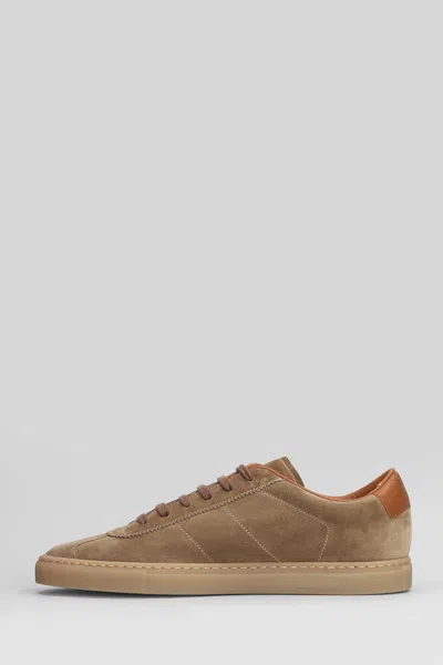 Common Projects Field Trainer Sneakers In Camel Suede In Brown