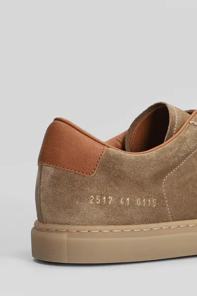 Common Projects Field Trainer Sneakers In Camel Suede In Brown