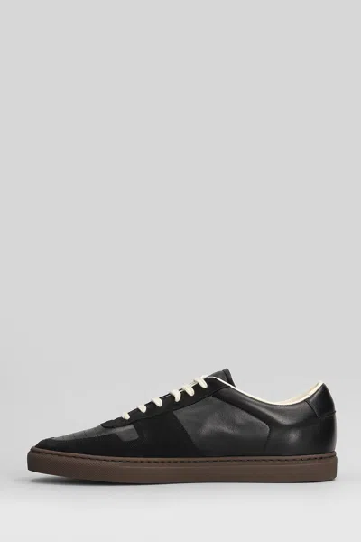 Common Projects Low Profile Basketball Sneakers With Contrast Sole In Black