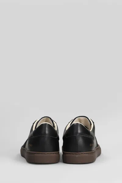 Common Projects Low Profile Basketball Sneakers With Contrast Sole In Black