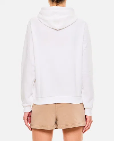 Polo Ralph Lauren Zip-up White Sweater With Classic Hood And Front Pocket In White
