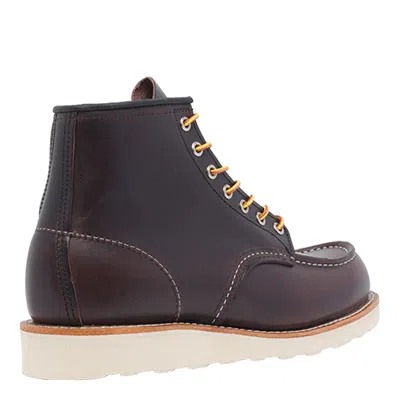Red Wing Classic Moc Laced Shoe In Brown