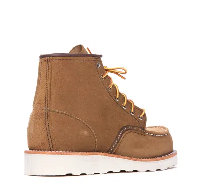 Red Wing Stivaletto Classic Moc Olive Mohave In Nude