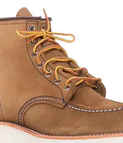 Red Wing Stivaletto Classic Moc Olive Mohave In Nude