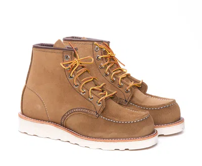 Red Wing Stivaletto Classic Moc Olive Mohave In Nude
