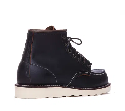 Red Wing Classic Moc Laced Shoes In Black