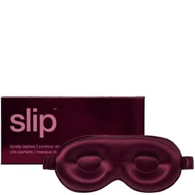 Slip Contour Sleep Mask In Burgundy