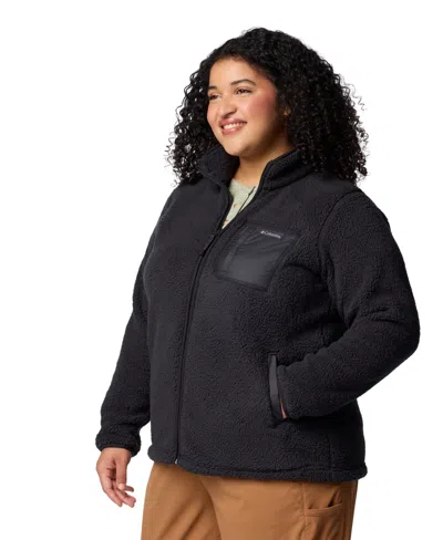 Columbia Women's West Bend Stand-collar Fleece Jacket In Black